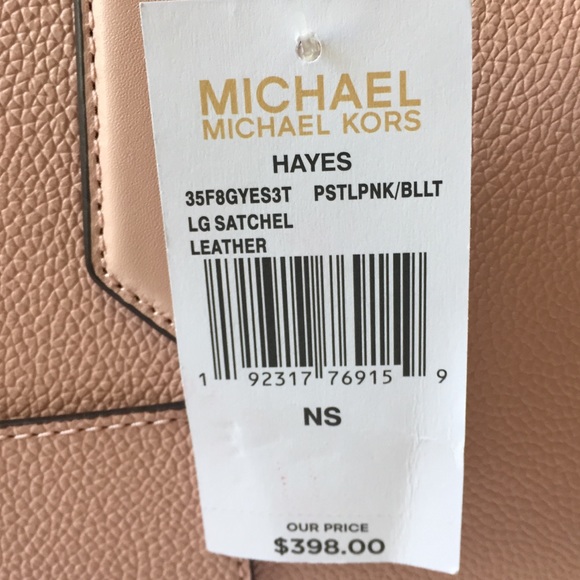 Michael Kors Large hayes Satchel pastel pink bag - Picture 2 of 7